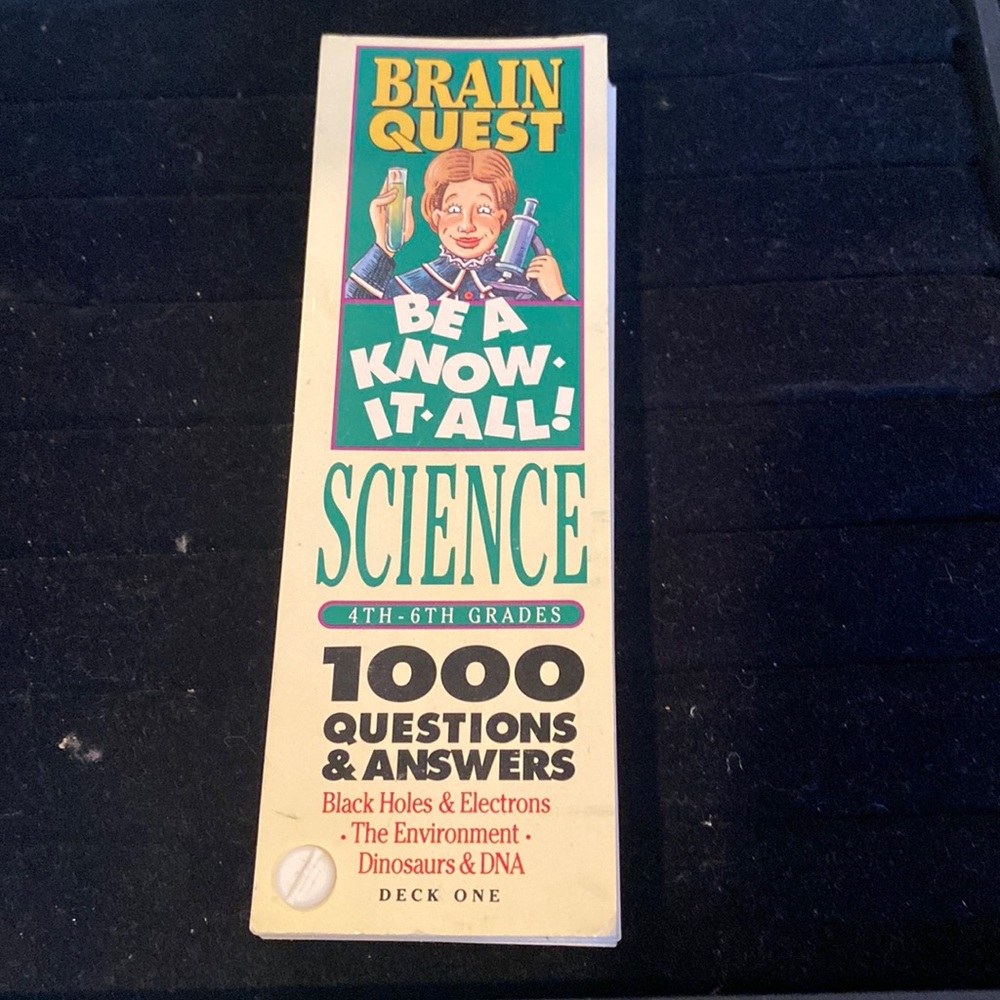 Vintage “ Brain Quest” Science for the 4-6th Grades. 1500 Questions and Answers.